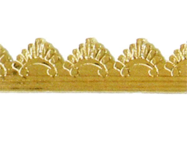 Wachsauflage, Borte, BG05, glanzgold, Detailansicht