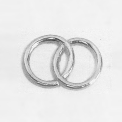 Wachsauflage, Eheringe, silber, R2S, ca. 23x15mm