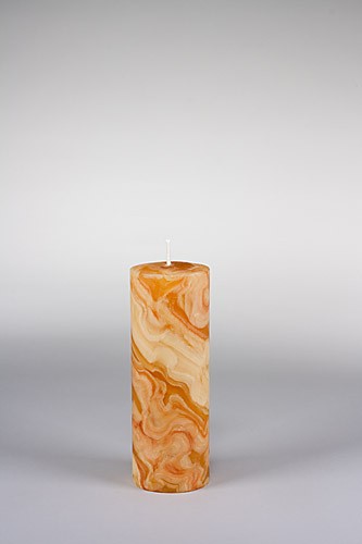 Stumpenkerze, 20 x 7 cm, 100% Bienenwachs, handgeknetet