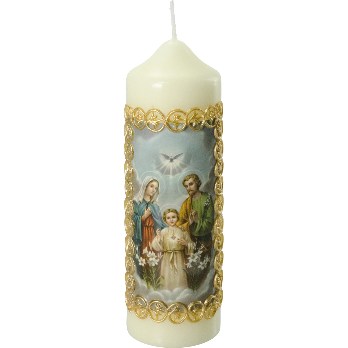 Heilige Familie Kerze, #812-K, 165x50, Fotodruck, Wachsborte