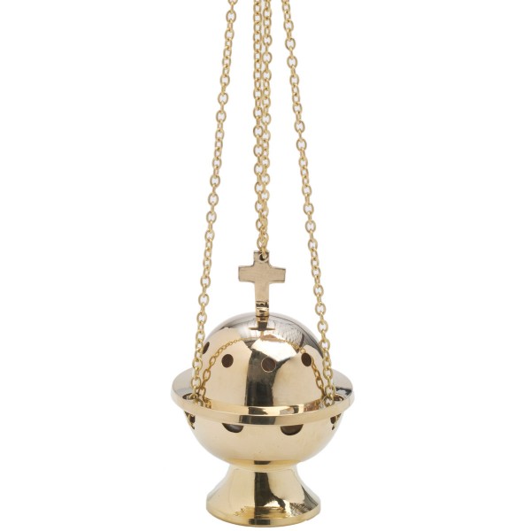 Sternsinger - Rauchfaß, Höhe 13 cm, gold, mit Kette