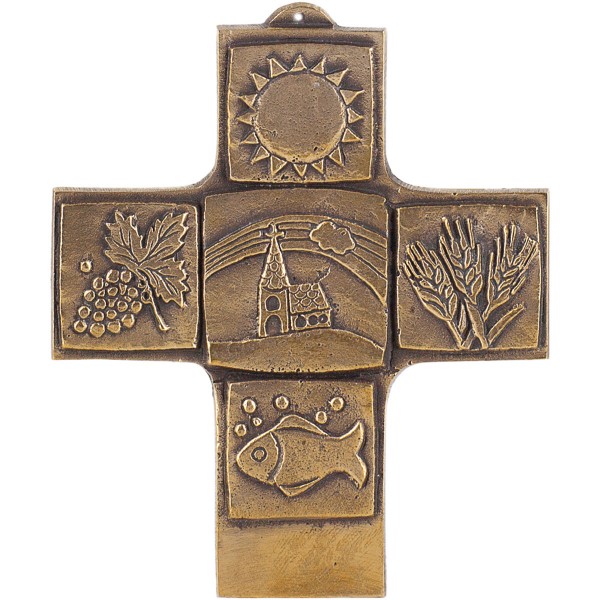 Bronzekreuz 142185, Symbolkreuz, Höhe ca. 10 cm