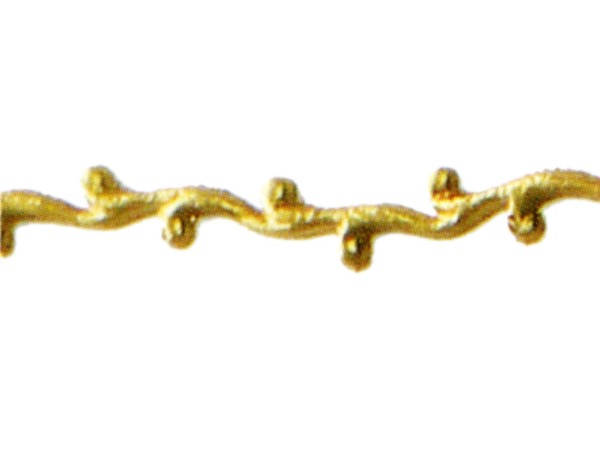 Wachsauflage, Borte, BG13, glanzgold, Detailansicht