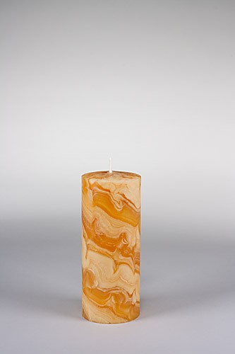 Stumpenkerze, 20 x 8 cm, 100% Bienenwachs, handgeknetet